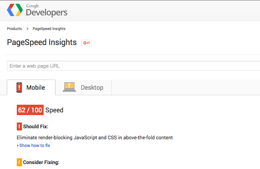 pagespeed